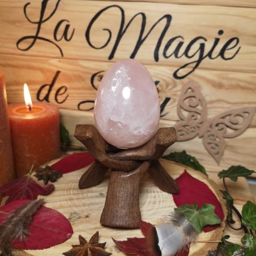 Œuf en Quartz Rose