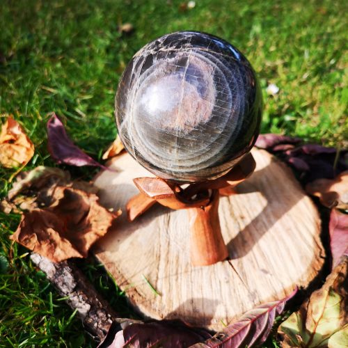 Sphère Pierre de Lune Noir