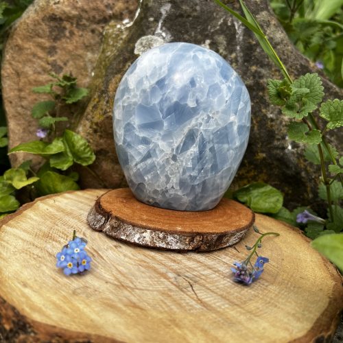 Forme Libre en Calcite Bleu