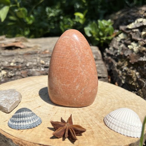 Pierre de Lune Orange en forme libre