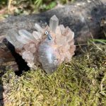 Pierre de Lune noire, micro Clean, litho, thérapie–énergie yang