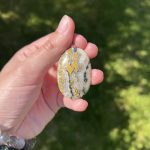 Pendentif en Jaspe orbiculaire pierre naturel