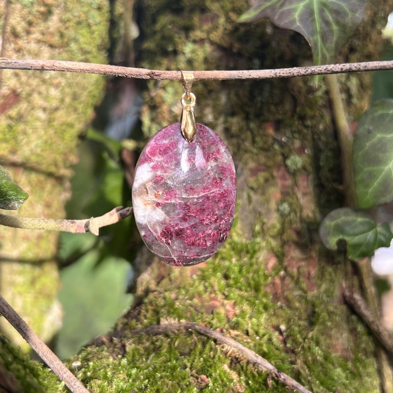 Pendentif Rubellite – Émotions, Cœur & Énergie