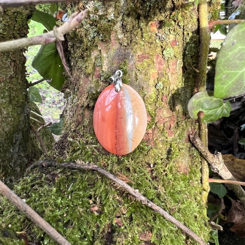 Jaspe Polychrome – Ancrage, Protection et Intuition – Pendentif Unique