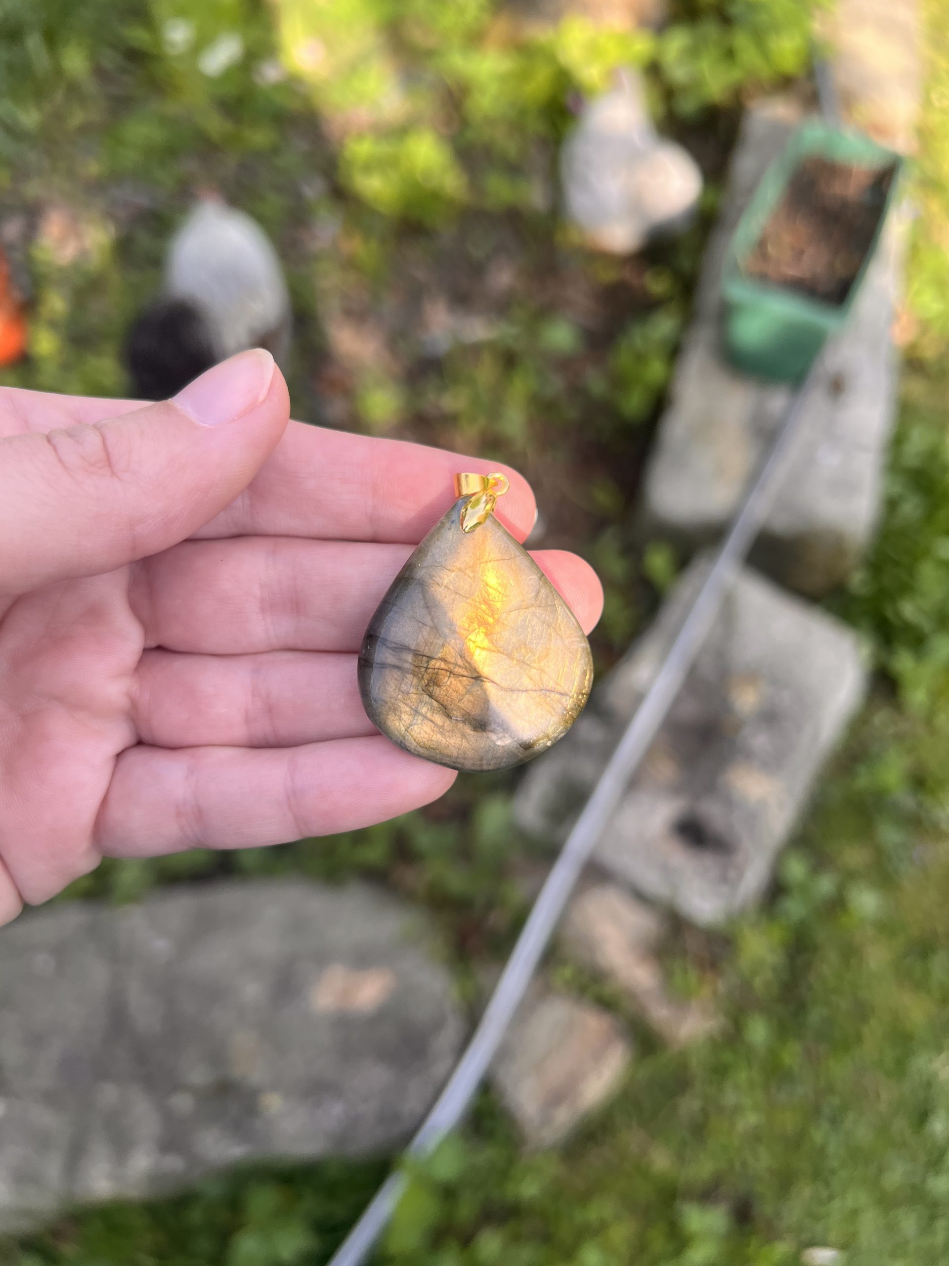 Pendentif Labradorite naturelle – Protection - intuition – Pierre unique