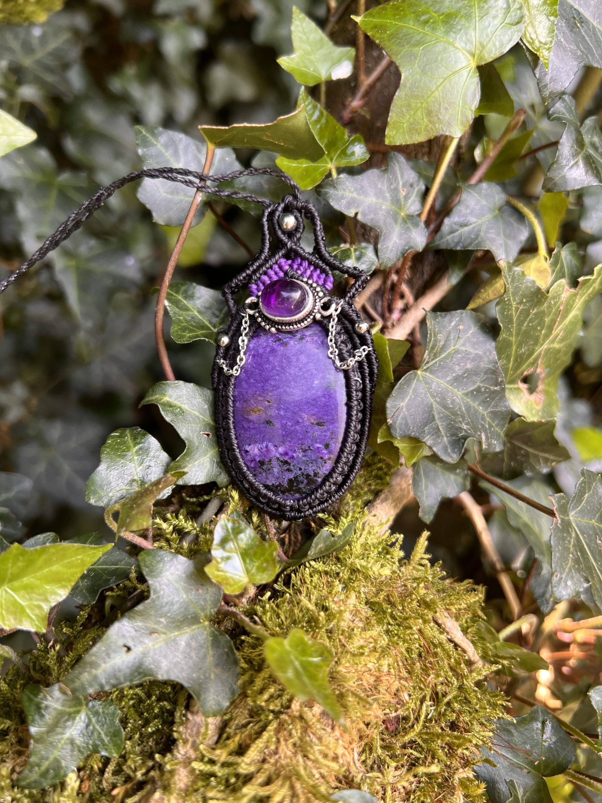 Talisman Néréïde en Charoïte – Pièce unique